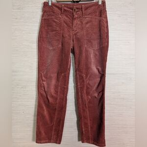 Pilcro Straight Leg Pants in Red